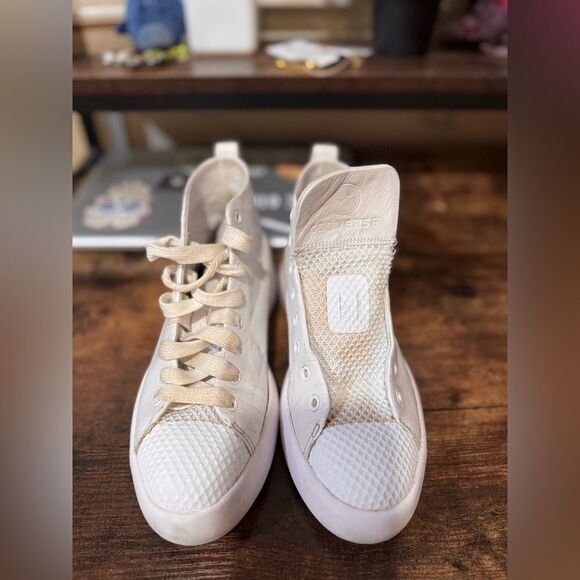 Converse white leather high top size 4.5m/6 w - Picture 4 of 10
